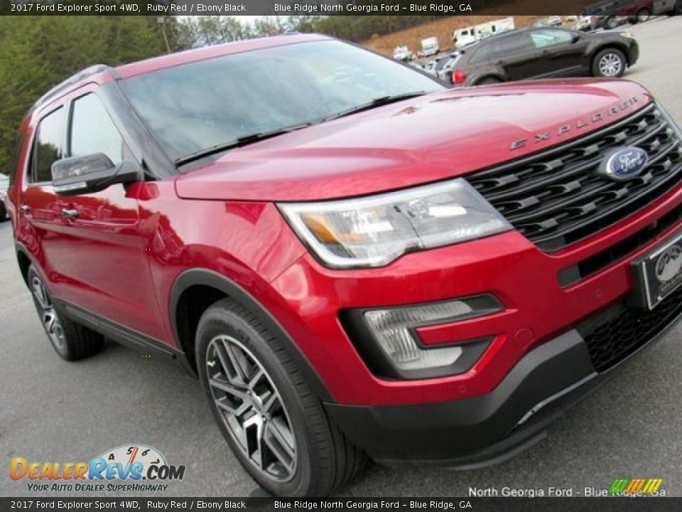 2017 Ford Explorer Sport 4WD Ruby Red / Ebony Black Photo #36