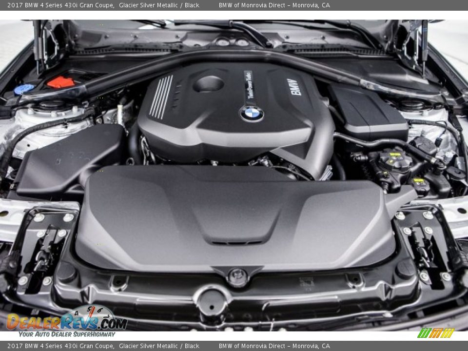 2017 BMW 4 Series 430i Gran Coupe Glacier Silver Metallic / Black Photo #8