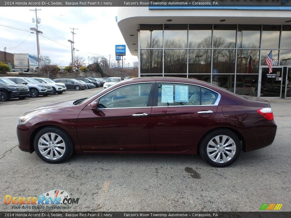 2014 Honda Accord EX-L Sedan Basque Red Pearl II / Ivory Photo #2