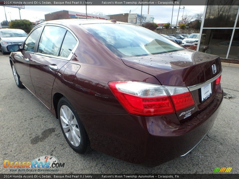 2014 Honda Accord EX-L Sedan Basque Red Pearl II / Ivory Photo #3