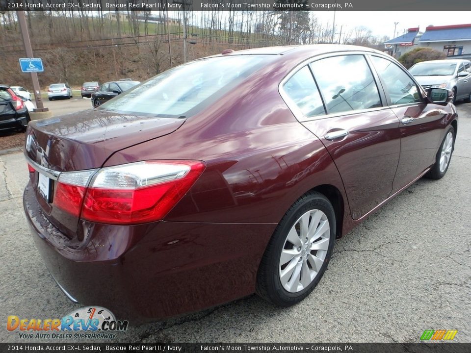 2014 Honda Accord EX-L Sedan Basque Red Pearl II / Ivory Photo #5