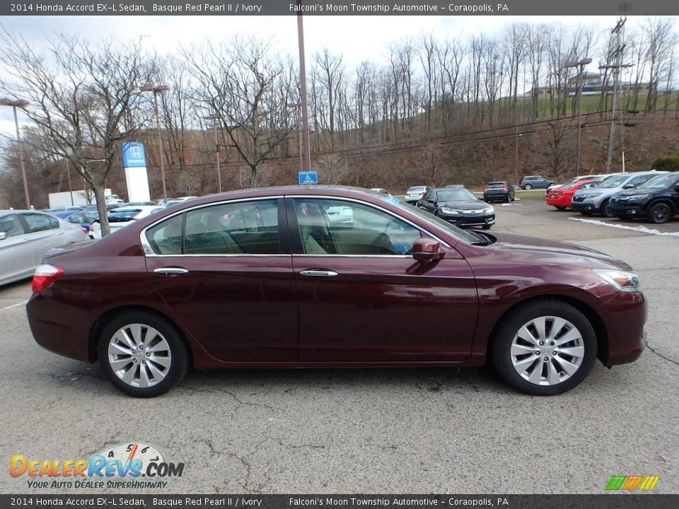2014 Honda Accord EX-L Sedan Basque Red Pearl II / Ivory Photo #6