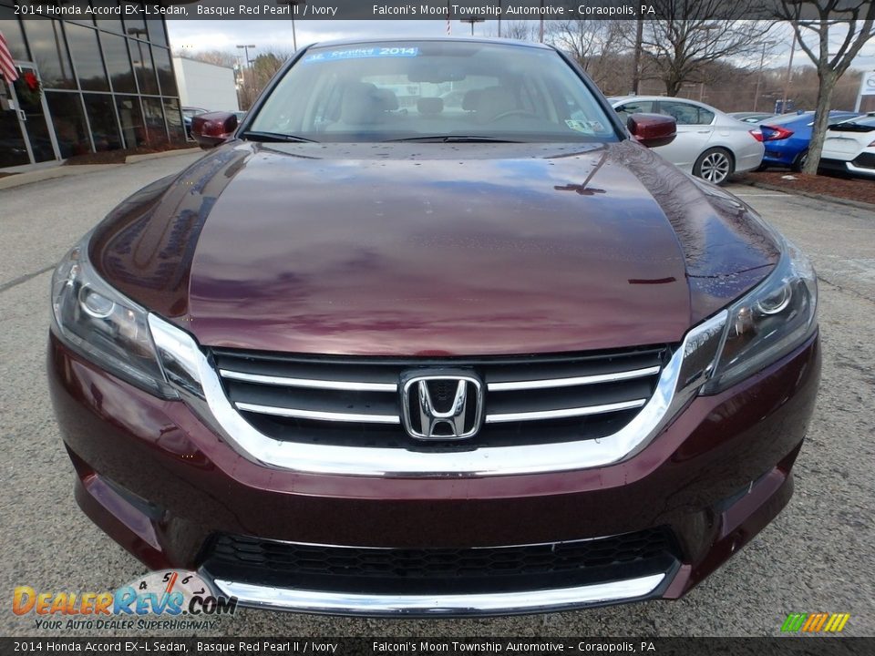 2014 Honda Accord EX-L Sedan Basque Red Pearl II / Ivory Photo #8