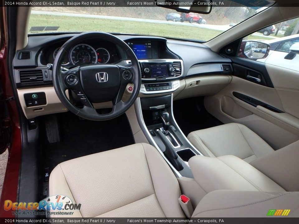 2014 Honda Accord EX-L Sedan Basque Red Pearl II / Ivory Photo #17