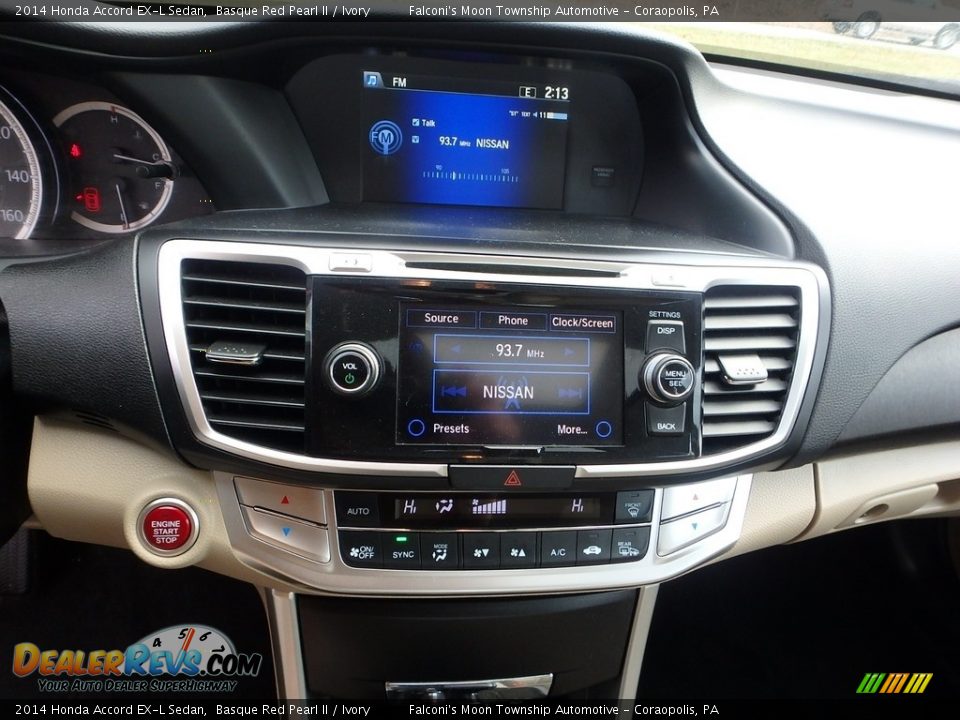 2014 Honda Accord EX-L Sedan Basque Red Pearl II / Ivory Photo #22