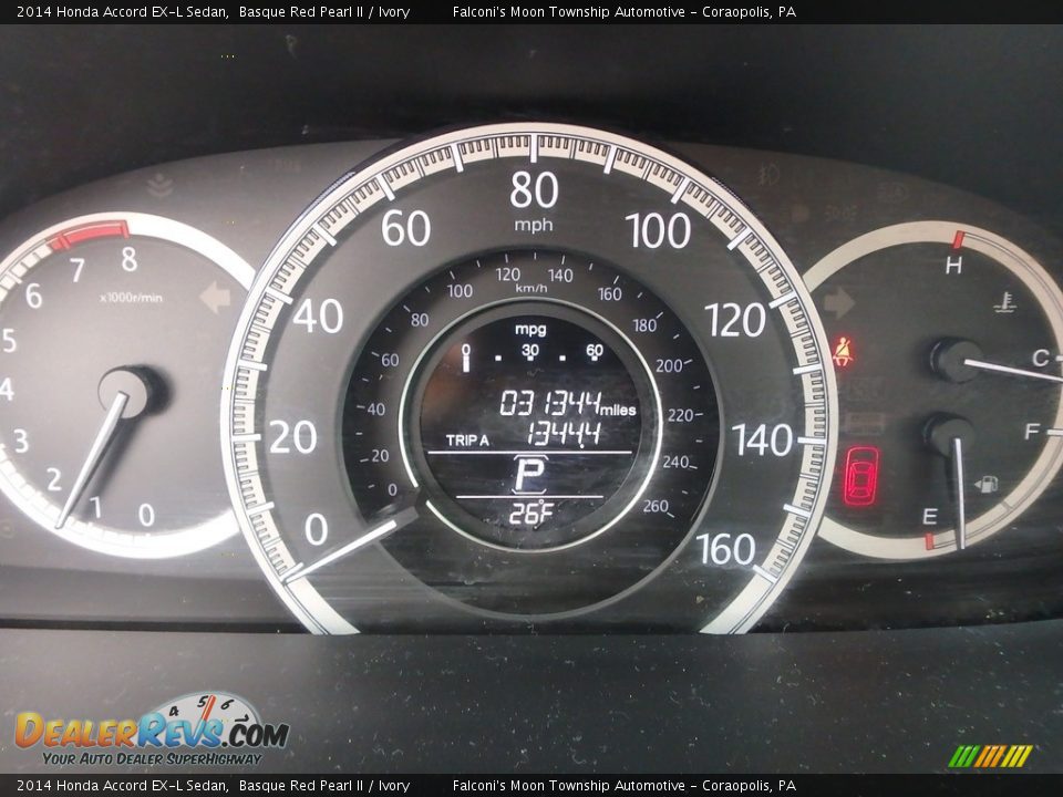 2014 Honda Accord EX-L Sedan Basque Red Pearl II / Ivory Photo #24