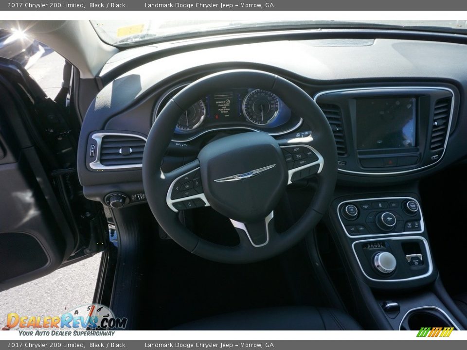 2017 Chrysler 200 Limited Black / Black Photo #7