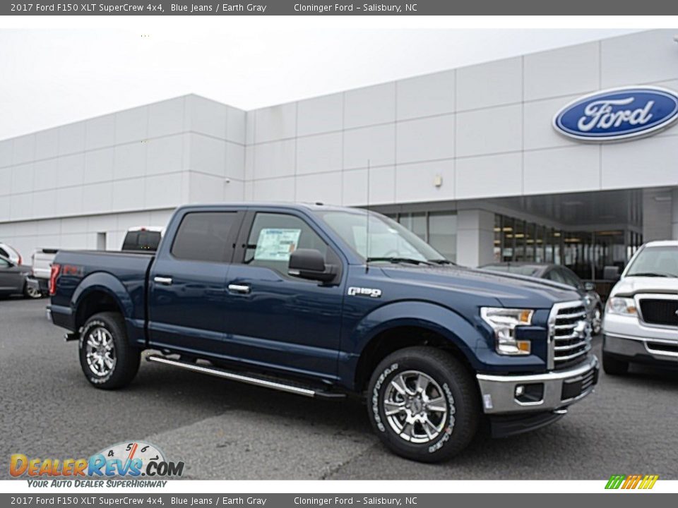 2017 Ford F150 XLT SuperCrew 4x4 Blue Jeans / Earth Gray Photo #1