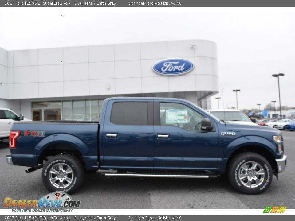 2017 Ford F150 XLT SuperCrew 4x4 Blue Jeans / Earth Gray Photo #2