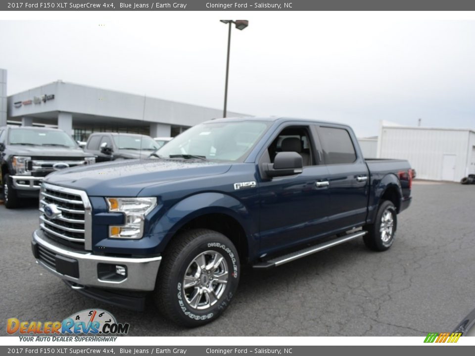 2017 Ford F150 XLT SuperCrew 4x4 Blue Jeans / Earth Gray Photo #3