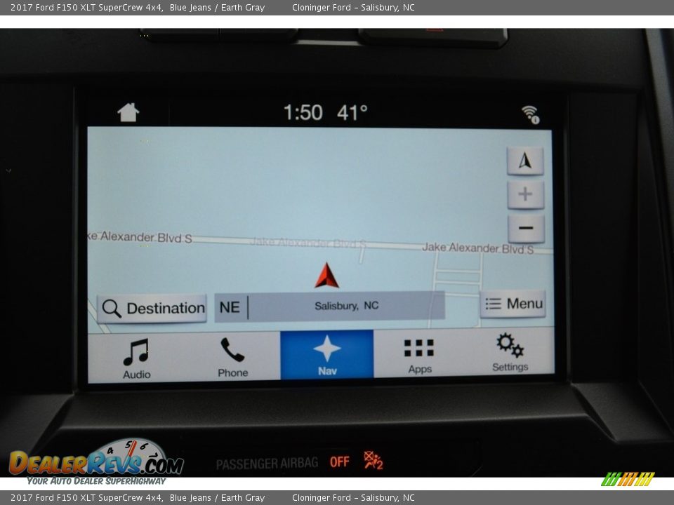2017 Ford F150 XLT SuperCrew 4x4 Blue Jeans / Earth Gray Photo #13