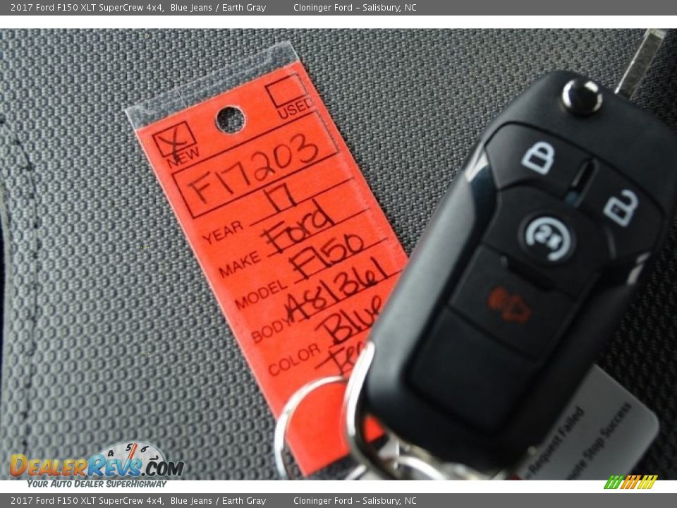 2017 Ford F150 XLT SuperCrew 4x4 Blue Jeans / Earth Gray Photo #19