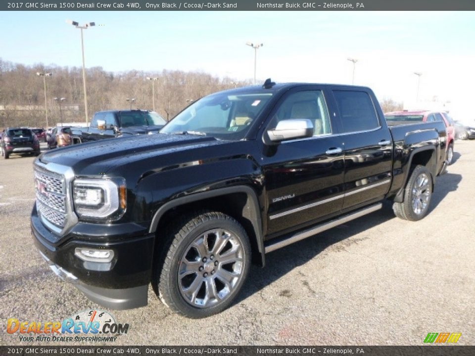 2017 GMC Sierra 1500 Denali Crew Cab 4WD Onyx Black / Cocoa/­Dark Sand Photo #1