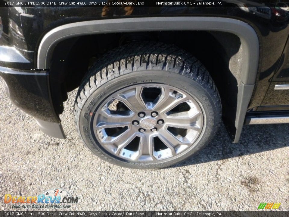2017 GMC Sierra 1500 Denali Crew Cab 4WD Onyx Black / Cocoa/­Dark Sand Photo #2