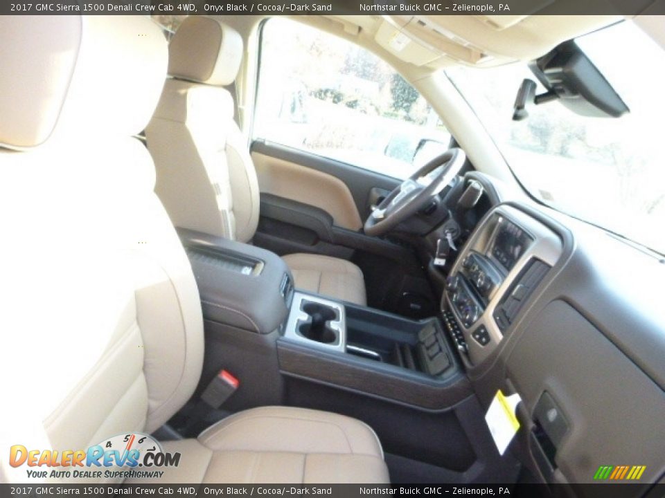2017 GMC Sierra 1500 Denali Crew Cab 4WD Onyx Black / Cocoa/­Dark Sand Photo #8