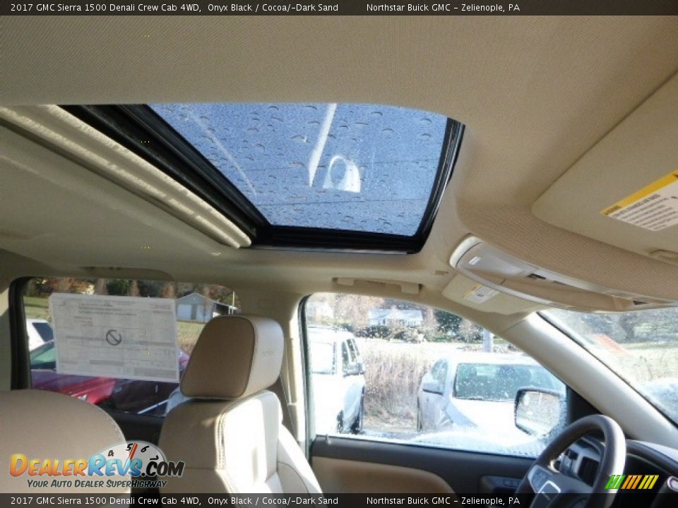 2017 GMC Sierra 1500 Denali Crew Cab 4WD Onyx Black / Cocoa/­Dark Sand Photo #9