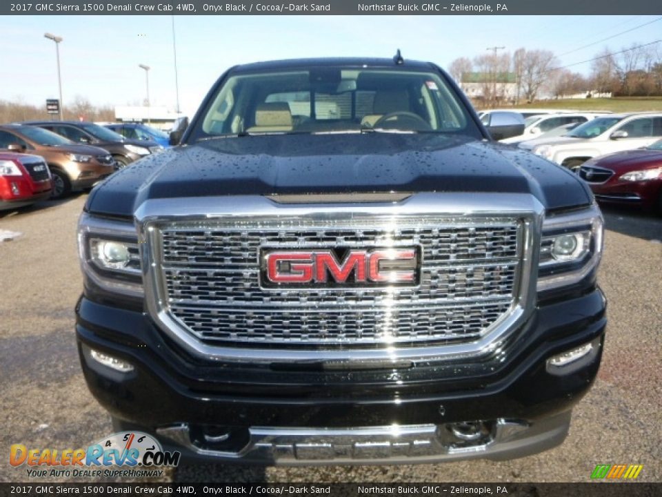 2017 GMC Sierra 1500 Denali Crew Cab 4WD Onyx Black / Cocoa/­Dark Sand Photo #12