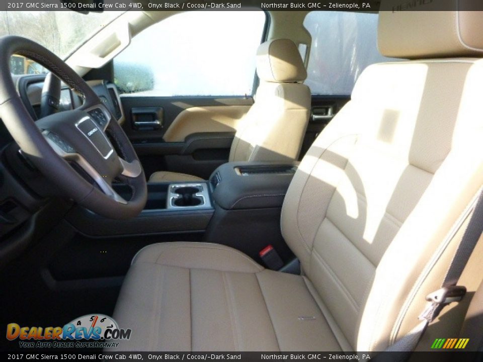 2017 GMC Sierra 1500 Denali Crew Cab 4WD Onyx Black / Cocoa/­Dark Sand Photo #13