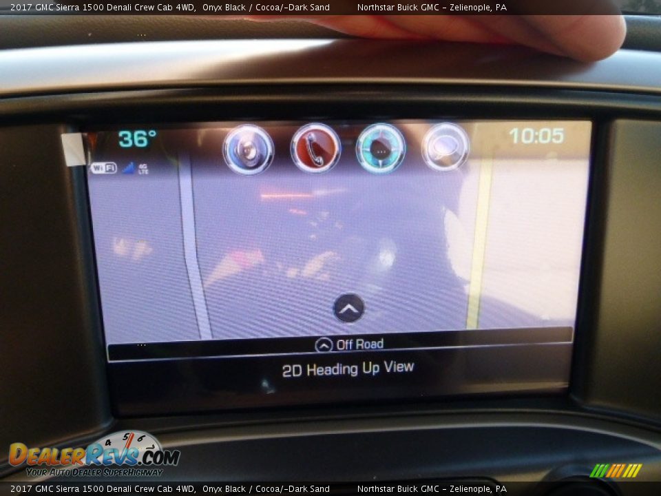 2017 GMC Sierra 1500 Denali Crew Cab 4WD Onyx Black / Cocoa/­Dark Sand Photo #19