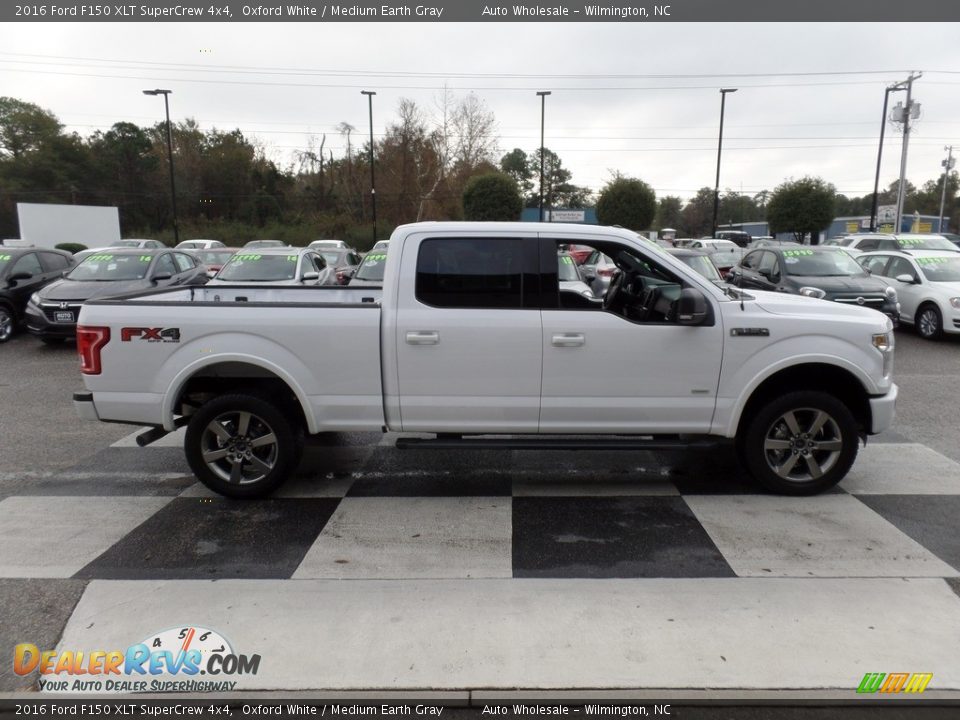 2016 Ford F150 XLT SuperCrew 4x4 Oxford White / Medium Earth Gray Photo #3