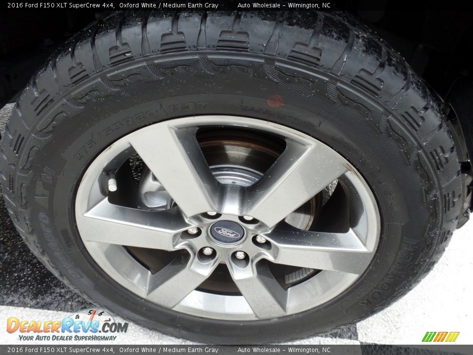 2016 Ford F150 XLT SuperCrew 4x4 Oxford White / Medium Earth Gray Photo #7