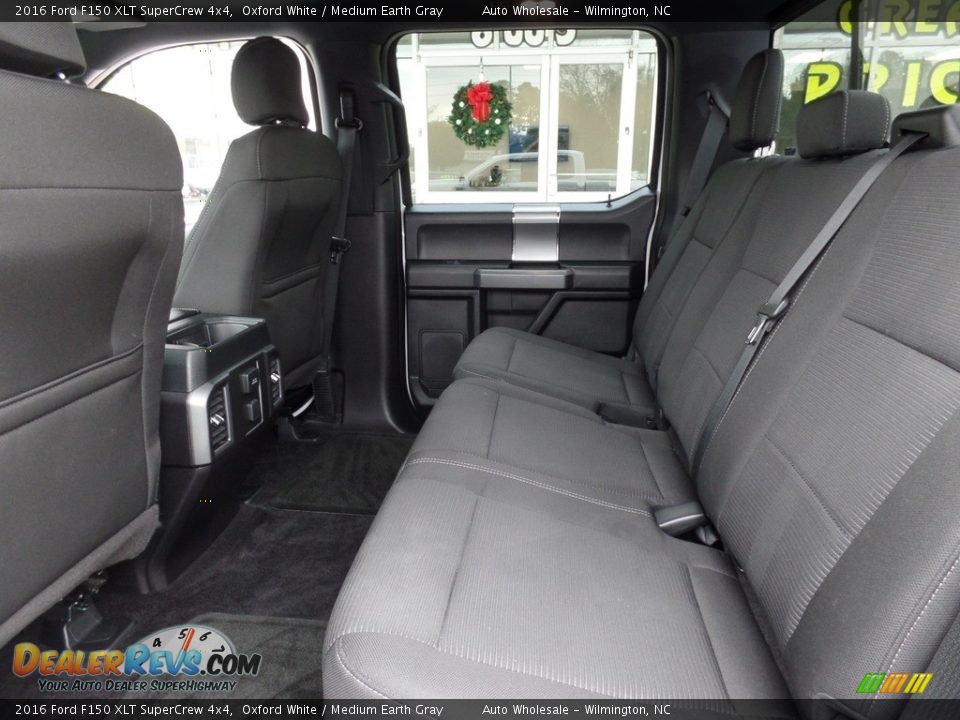 2016 Ford F150 XLT SuperCrew 4x4 Oxford White / Medium Earth Gray Photo #12