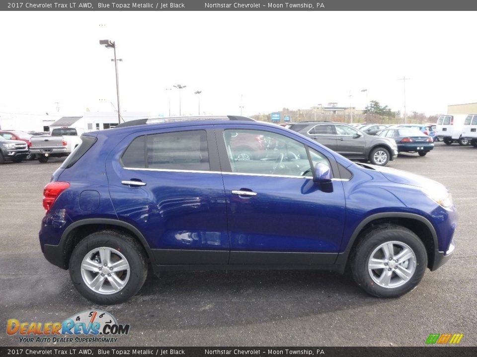 2017 Chevrolet Trax LT AWD Blue Topaz Metallic / Jet Black Photo #4