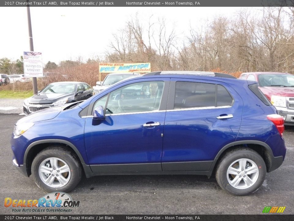 2017 Chevrolet Trax LT AWD Blue Topaz Metallic / Jet Black Photo #9