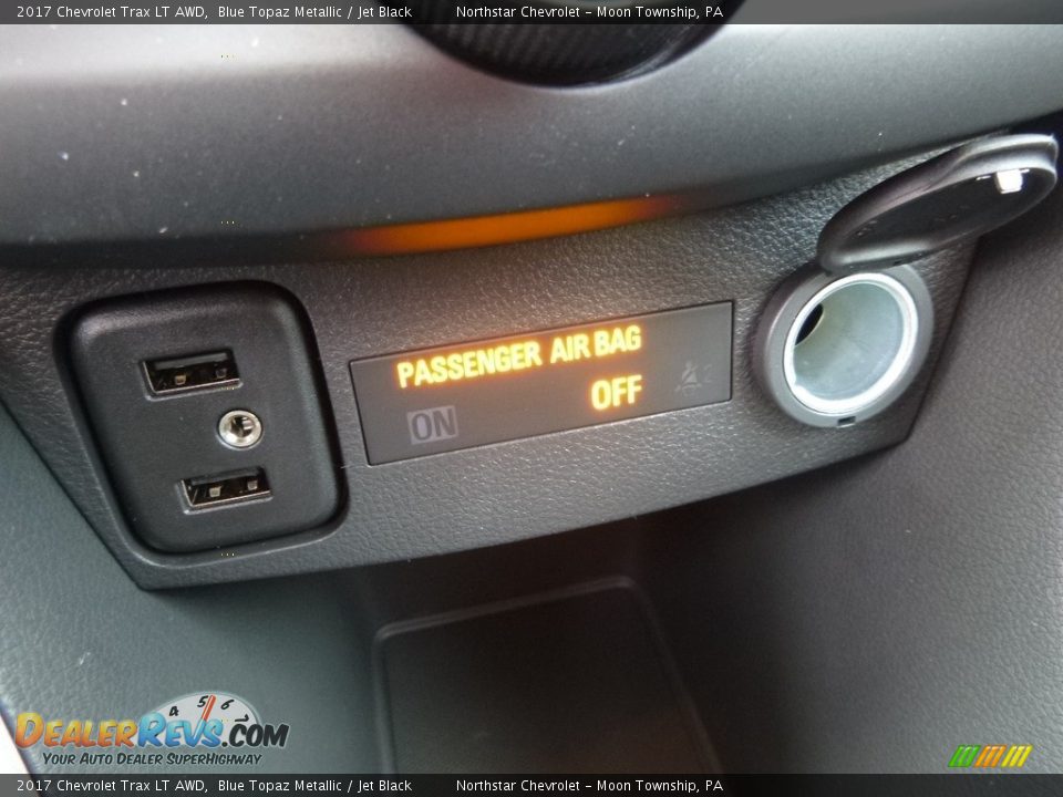 2017 Chevrolet Trax LT AWD Blue Topaz Metallic / Jet Black Photo #19