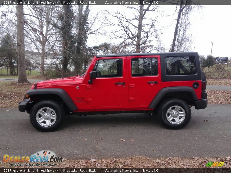 2017 Jeep Wrangler Unlimited Sport 4x4 Firecracker Red / Black Photo #1
