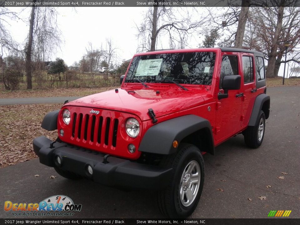 2017 Jeep Wrangler Unlimited Sport 4x4 Firecracker Red / Black Photo #2