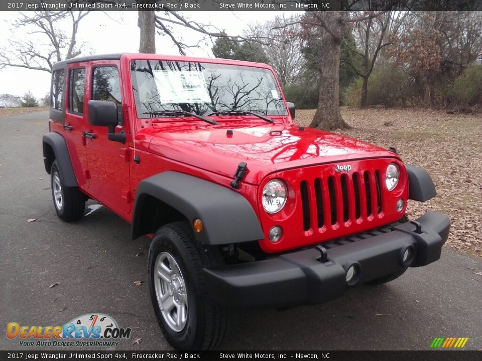 2017 Jeep Wrangler Unlimited Sport 4x4 Firecracker Red / Black Photo #4