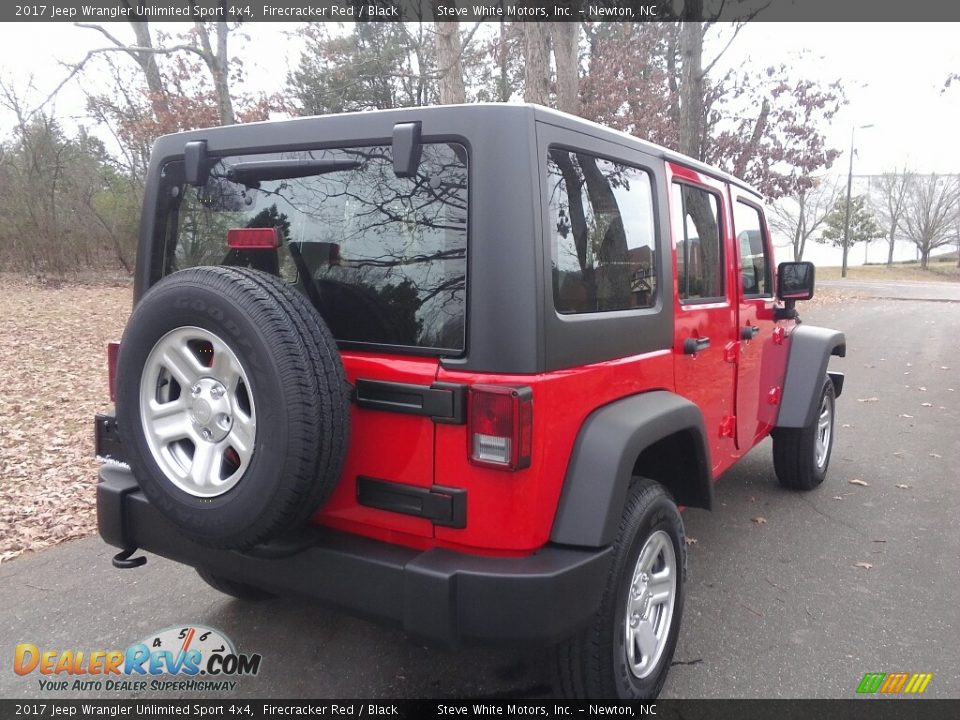 2017 Jeep Wrangler Unlimited Sport 4x4 Firecracker Red / Black Photo #6