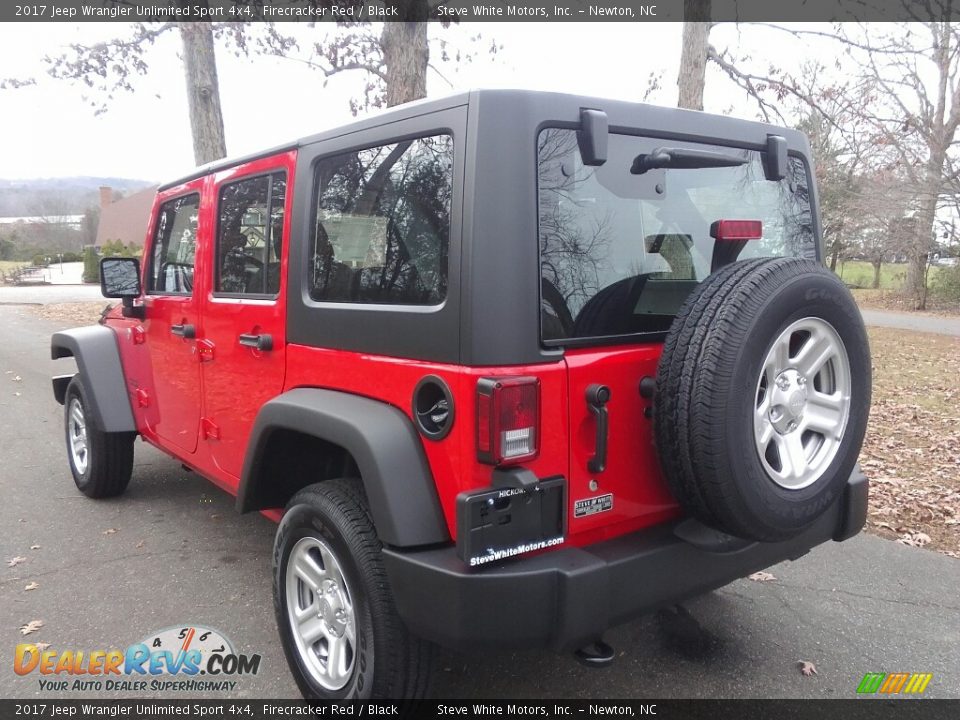 2017 Jeep Wrangler Unlimited Sport 4x4 Firecracker Red / Black Photo #8
