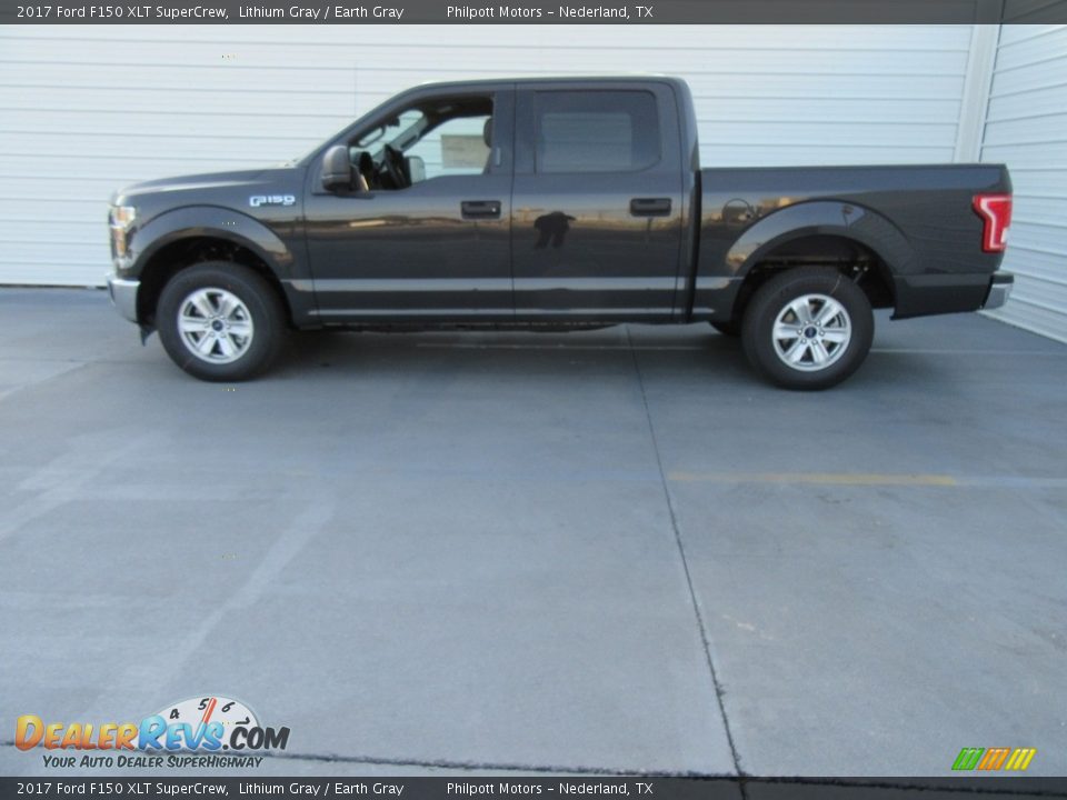 2017 Ford F150 XLT SuperCrew Lithium Gray / Earth Gray Photo #6