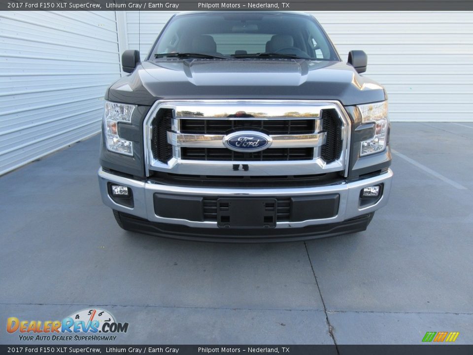 2017 Ford F150 XLT SuperCrew Lithium Gray / Earth Gray Photo #8