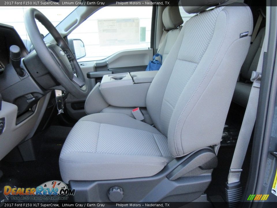 Front Seat of 2017 Ford F150 XLT SuperCrew Photo #21