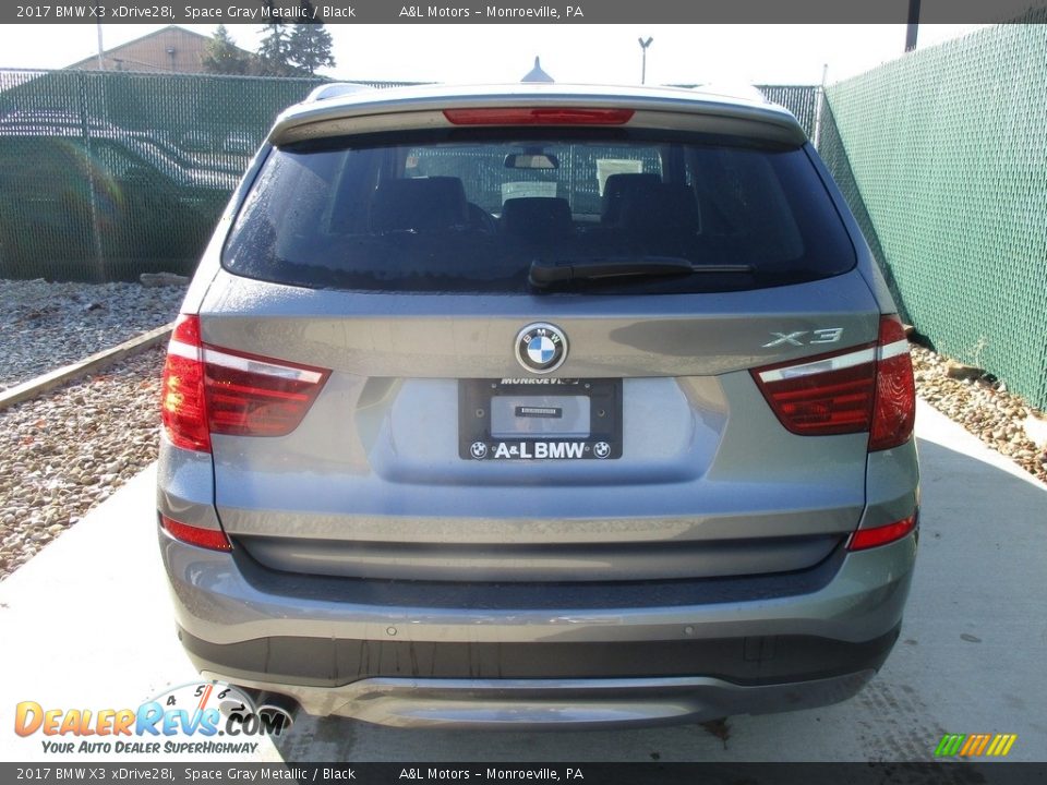 2017 BMW X3 xDrive28i Space Gray Metallic / Black Photo #8