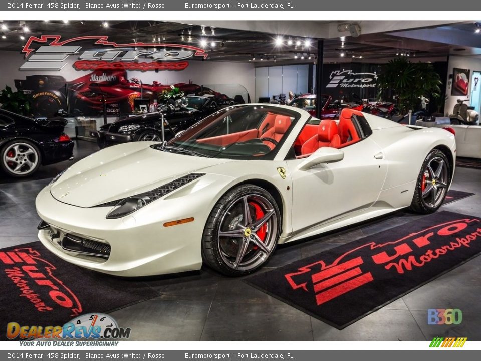2014 Ferrari 458 Spider Bianco Avus (White) / Rosso Photo #1