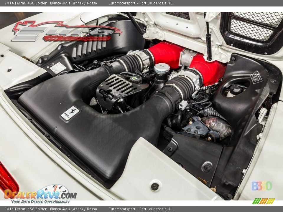 2014 Ferrari 458 Spider Bianco Avus (White) / Rosso Photo #11