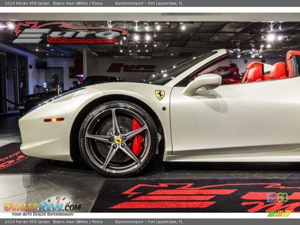 2014 Ferrari 458 Spider Bianco Avus (White) / Rosso Photo #13