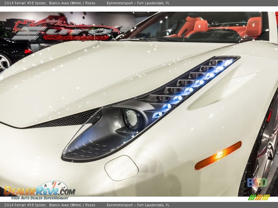 2014 Ferrari 458 Spider Bianco Avus (White) / Rosso Photo #18