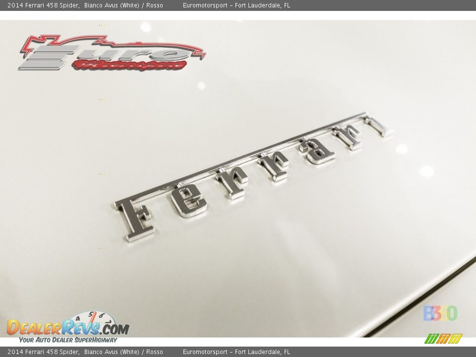 2014 Ferrari 458 Spider Bianco Avus (White) / Rosso Photo #20