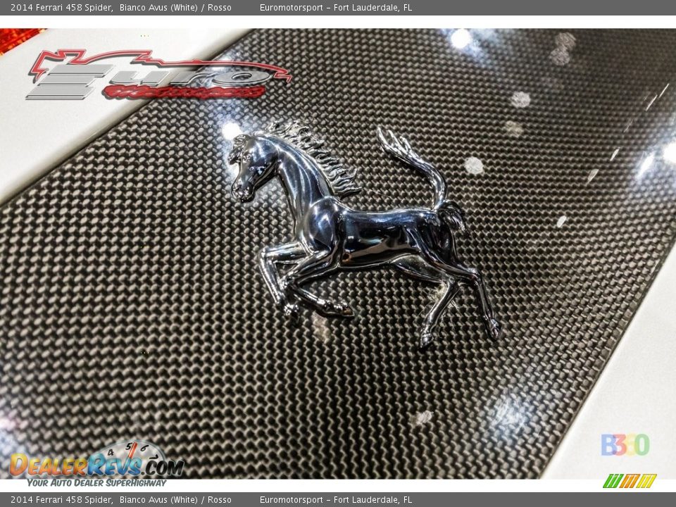 2014 Ferrari 458 Spider Bianco Avus (White) / Rosso Photo #21