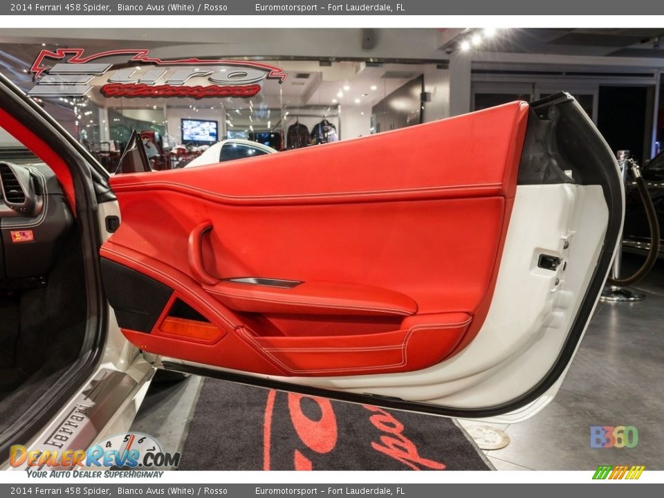 2014 Ferrari 458 Spider Bianco Avus (White) / Rosso Photo #25