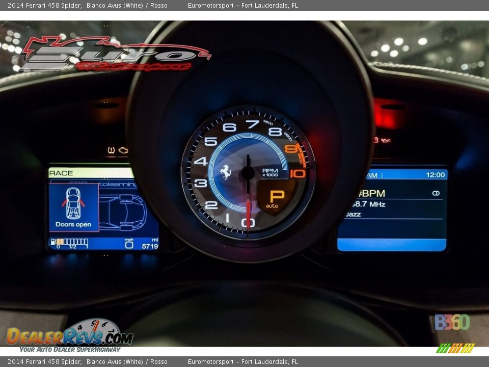 2014 Ferrari 458 Spider Bianco Avus (White) / Rosso Photo #30