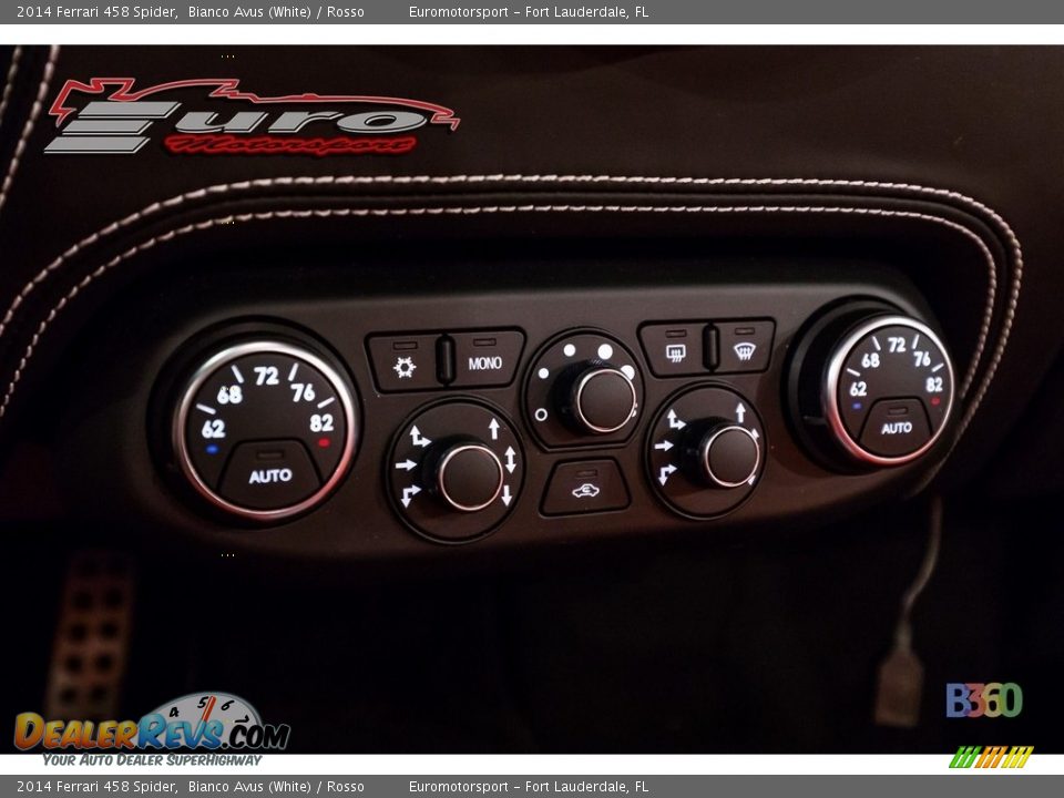 2014 Ferrari 458 Spider Bianco Avus (White) / Rosso Photo #36