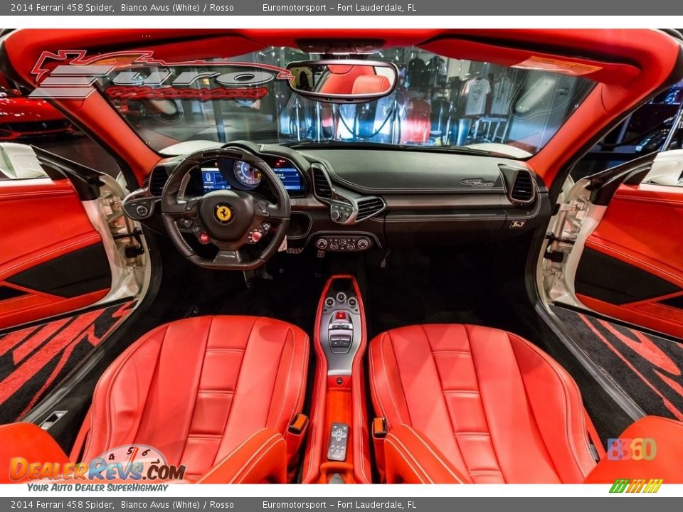 2014 Ferrari 458 Spider Bianco Avus (White) / Rosso Photo #38