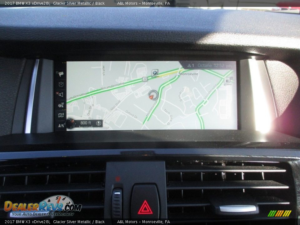 2017 BMW X3 xDrive28i Glacier Silver Metallic / Black Photo #15