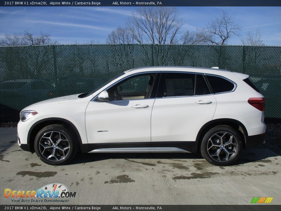 2017 BMW X1 xDrive28i Alpine White / Canberra Beige Photo #8